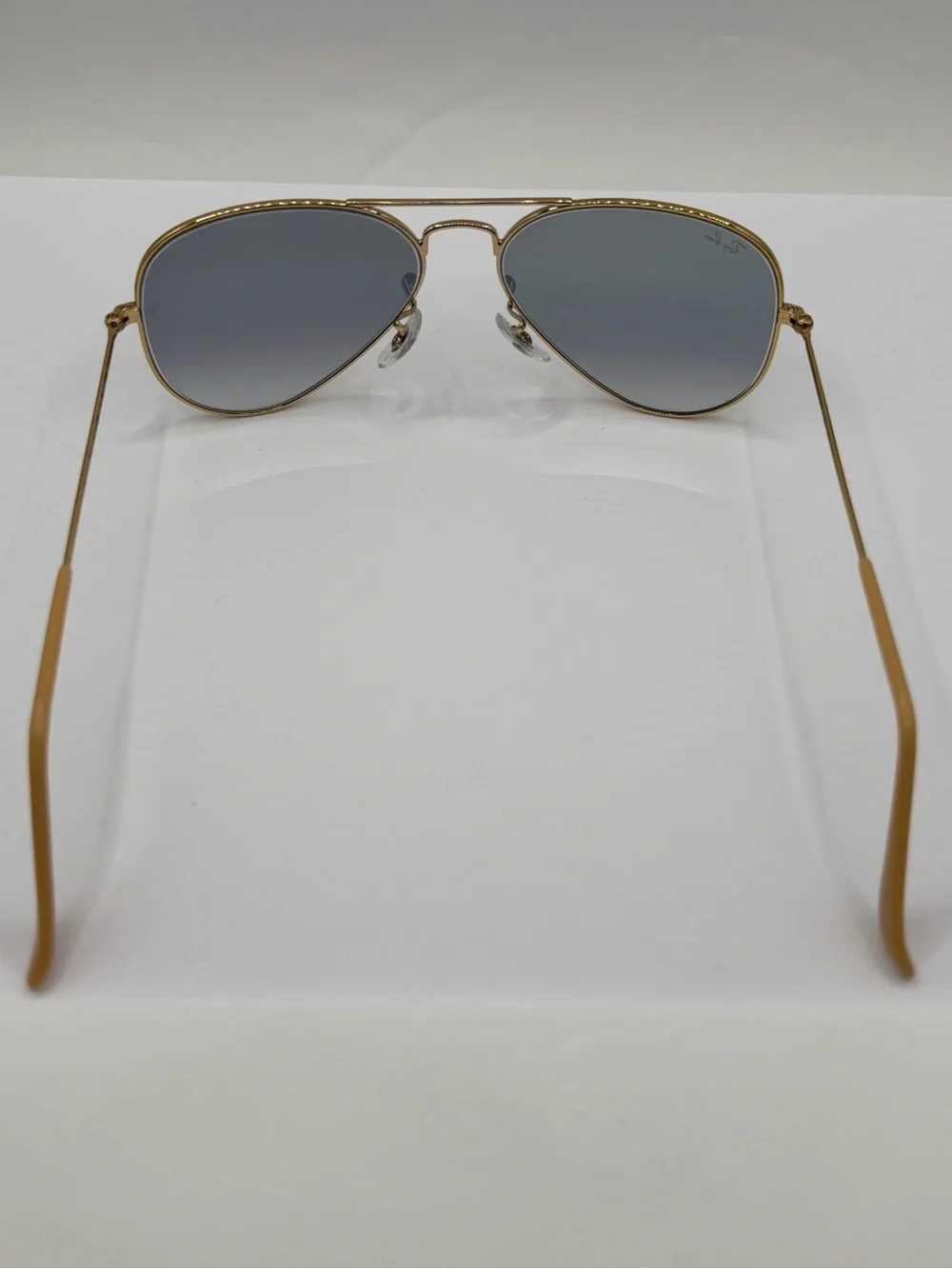 Ray-Ban Aviator Large Metal 001/3F Gold Blue Gradient NWT